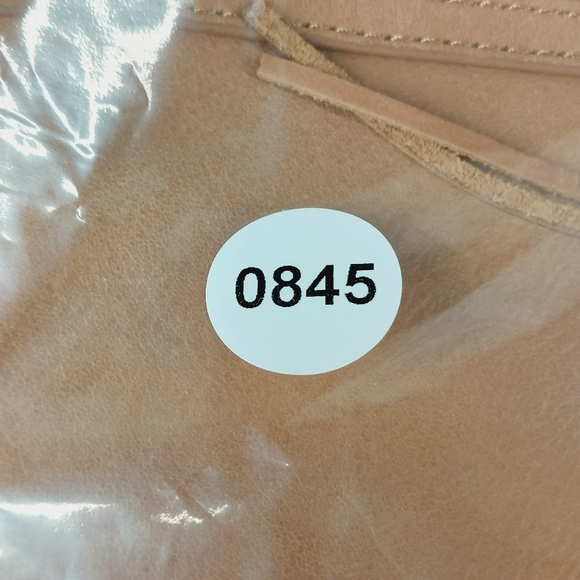 Tan Leather Tote Bag with Tassel - Picture 15 of 15